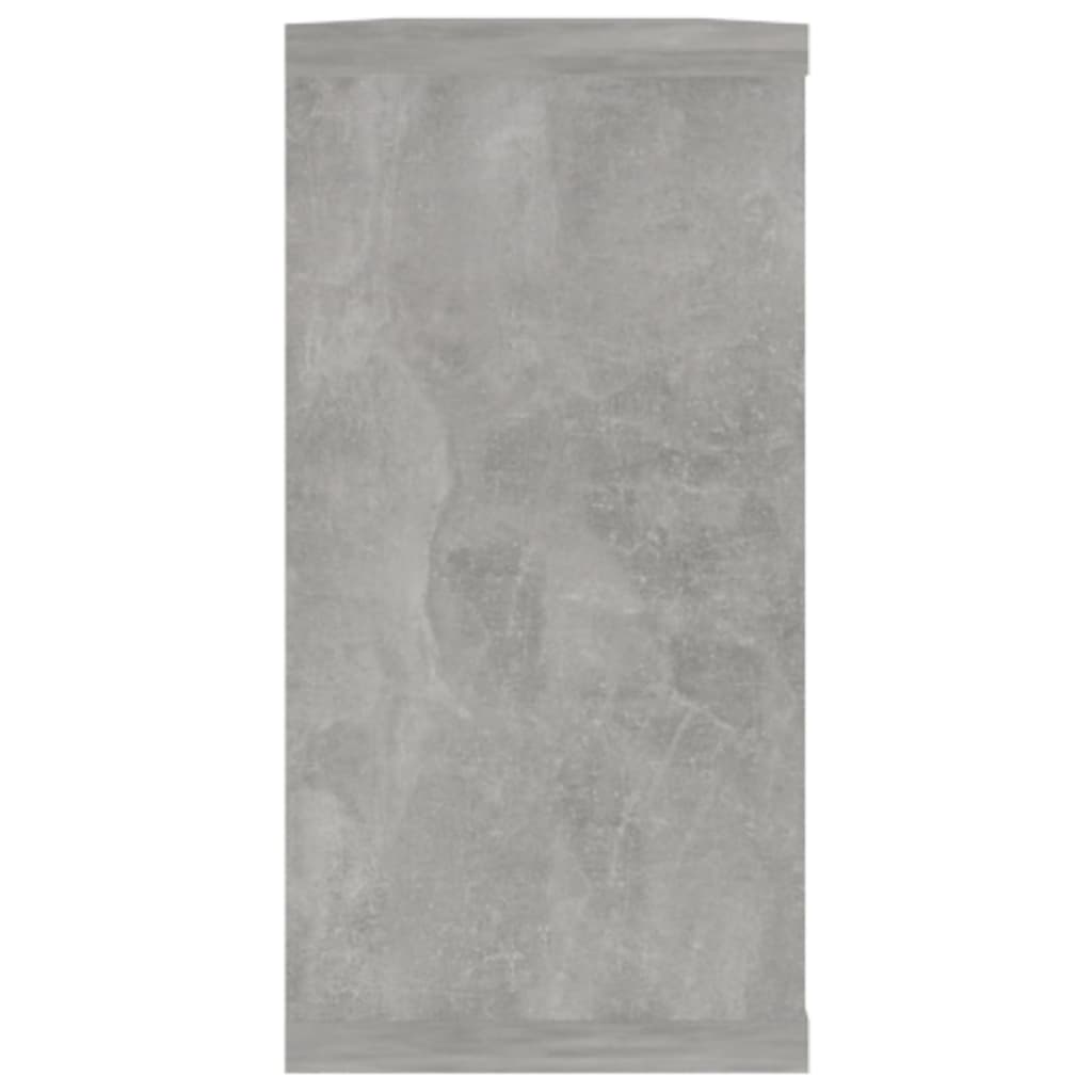 vidaXL kuubikukujulised seinariiulid 4 tk, betoonhall, 100x15x30 cm