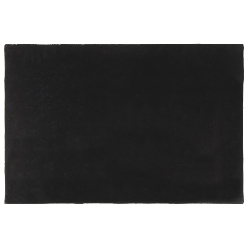vidaXL uksematt, must, 60 x 90 cm, flokeeritud kookoskiud