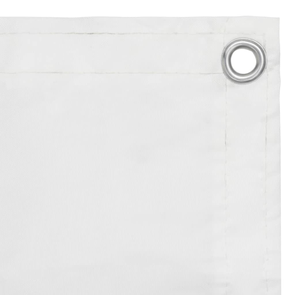 vidaXL rõdusirm, valge, 120 x 400 cm, oxford-kangas