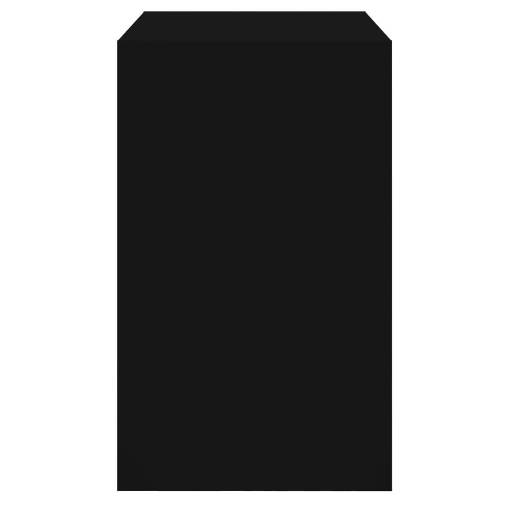 vidaXL jalatsikapp, must, 80 x 42 x 69 cm, tehispuit