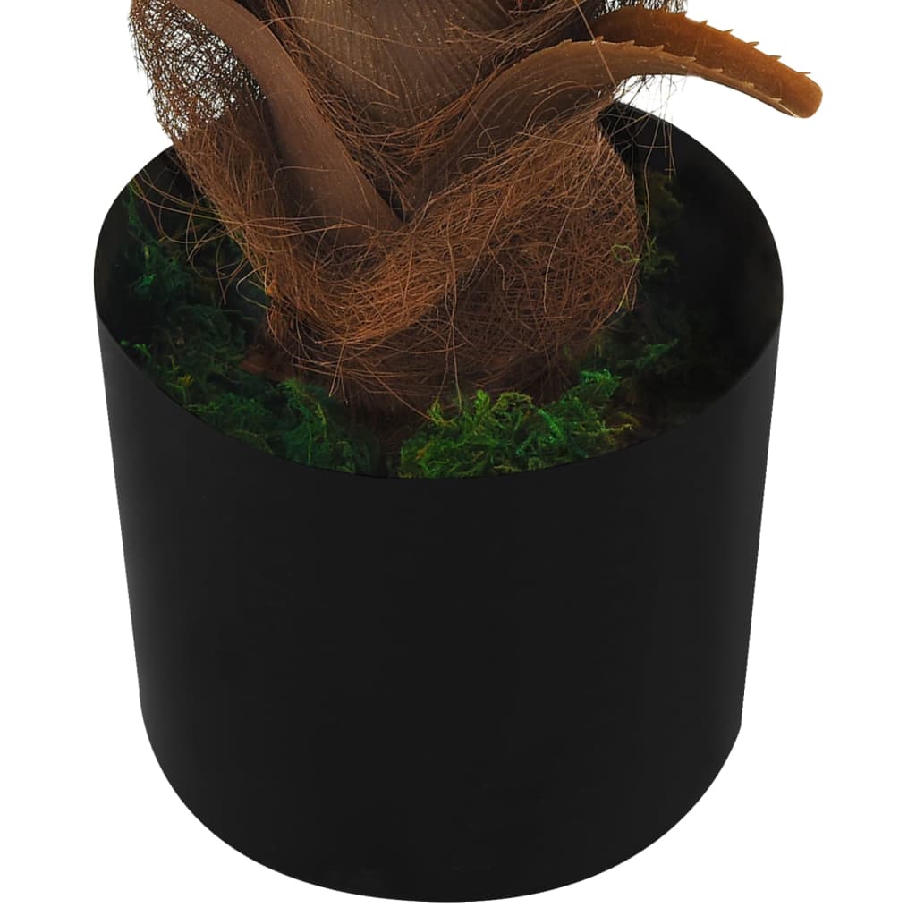 vidaXL kunsttaim, sago palm lillepotiga, 140 cm, roheline