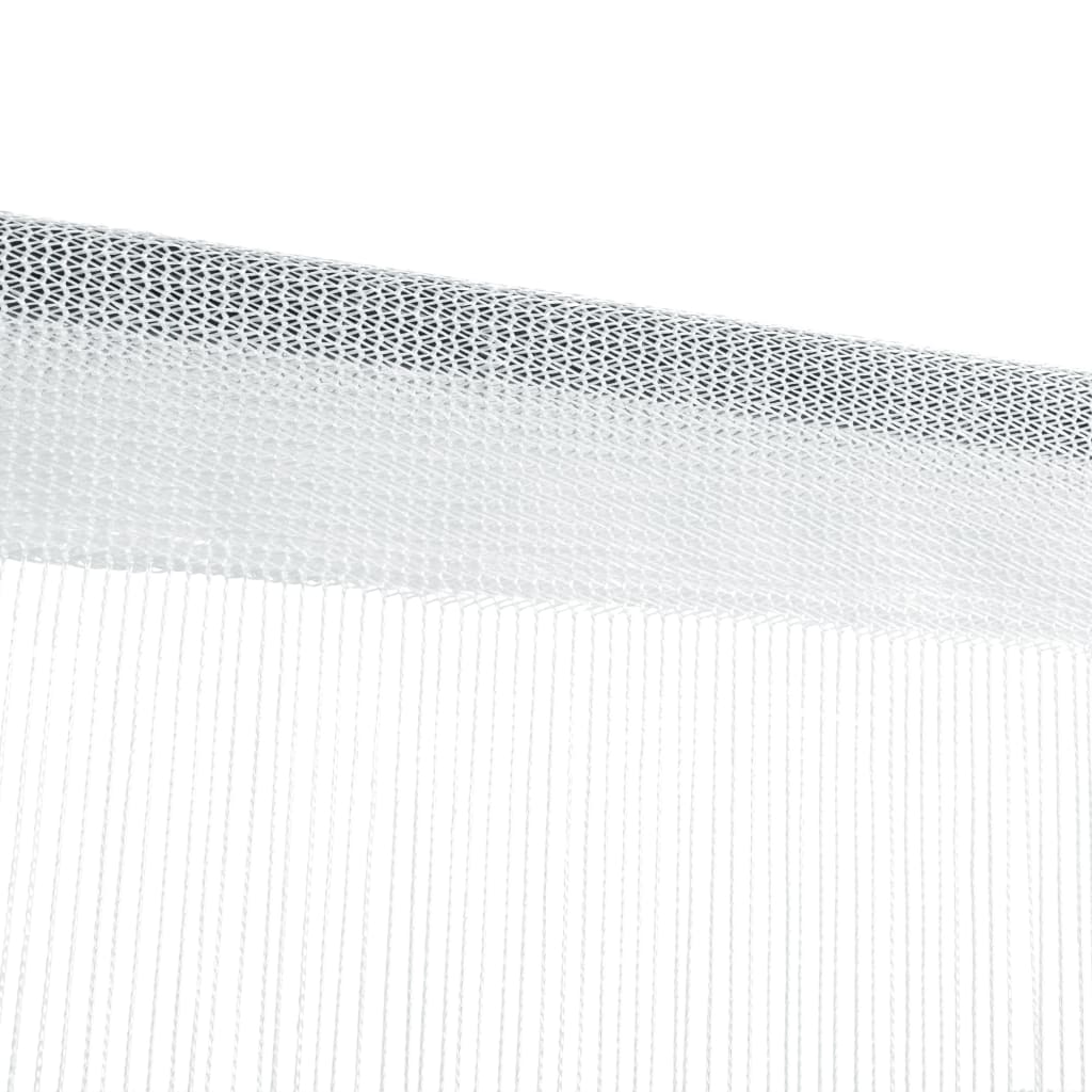 vidaXL nöörkardinad 2 tk, 140 x 250 cm, valge