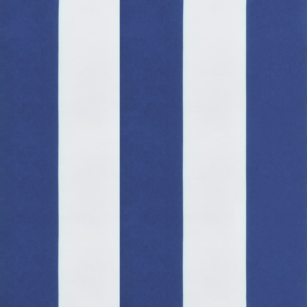 vidaXL aiapingi istmepadi, sinise/valge triibuline, 180x50x7 cm