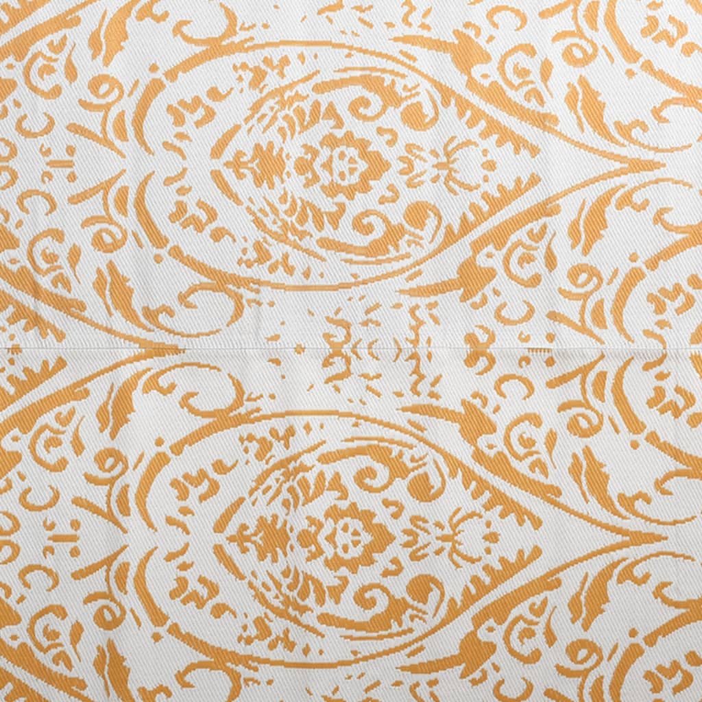 vidaXL õuevaip, oranž ja valge, 190 x 290 cm, PP