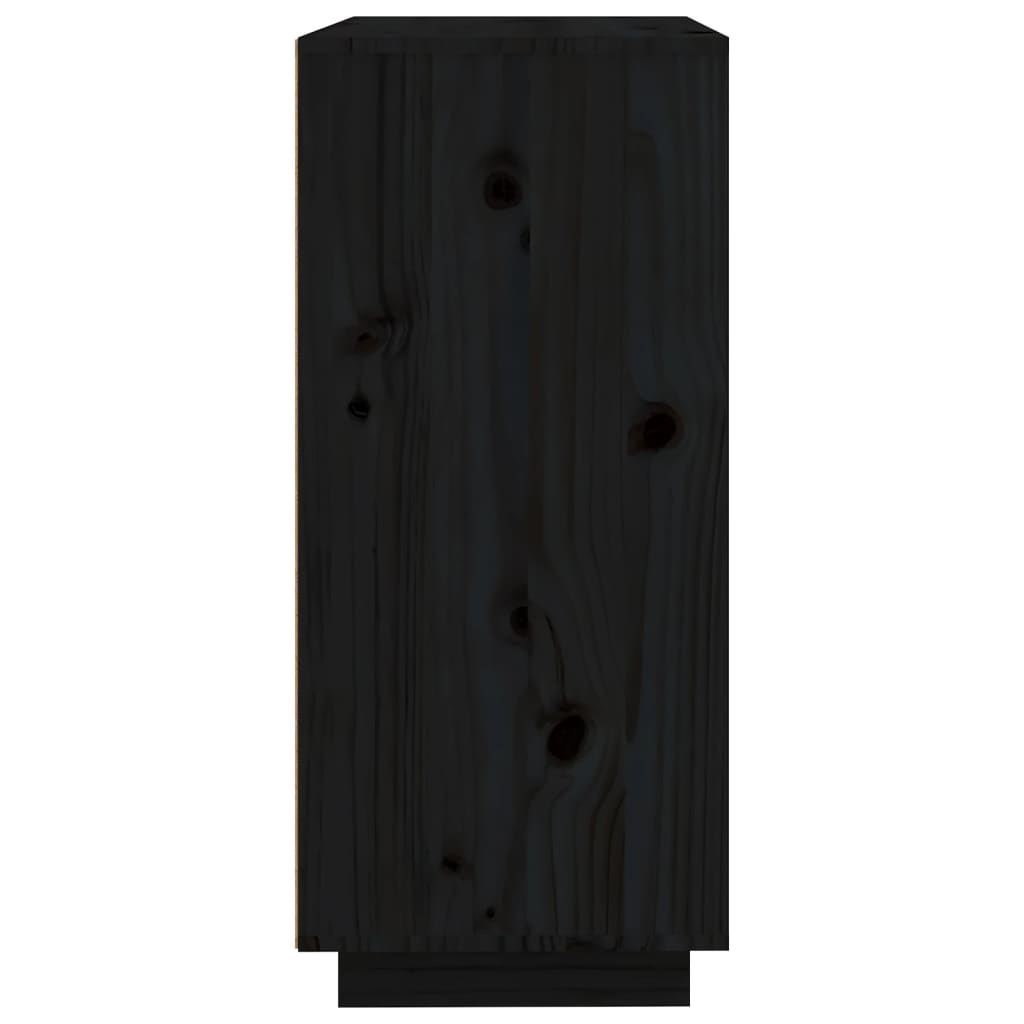vidaXL puhvetkapp, must, 60 x 35 x 80 cm, männipuit