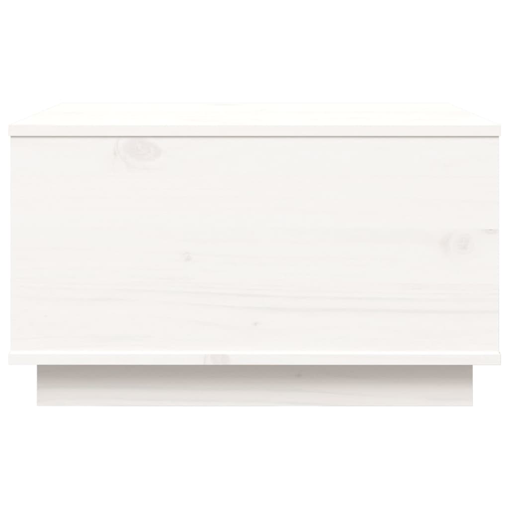 vidaXL kohvilaud, valge, 60 x 50 x 35 cm, männipuit