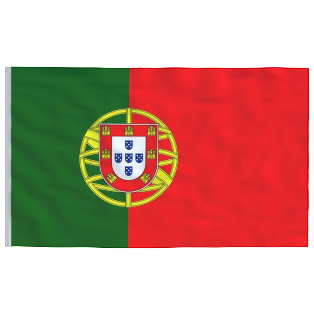 vidaXL Portugali lipp ja lipumast, alumiinium, 4 m