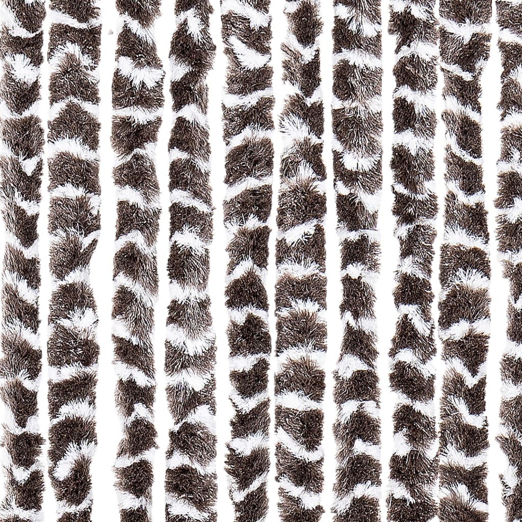 vidaXL putukakardin pruun ja valge, 100 x 220 cm, šenill