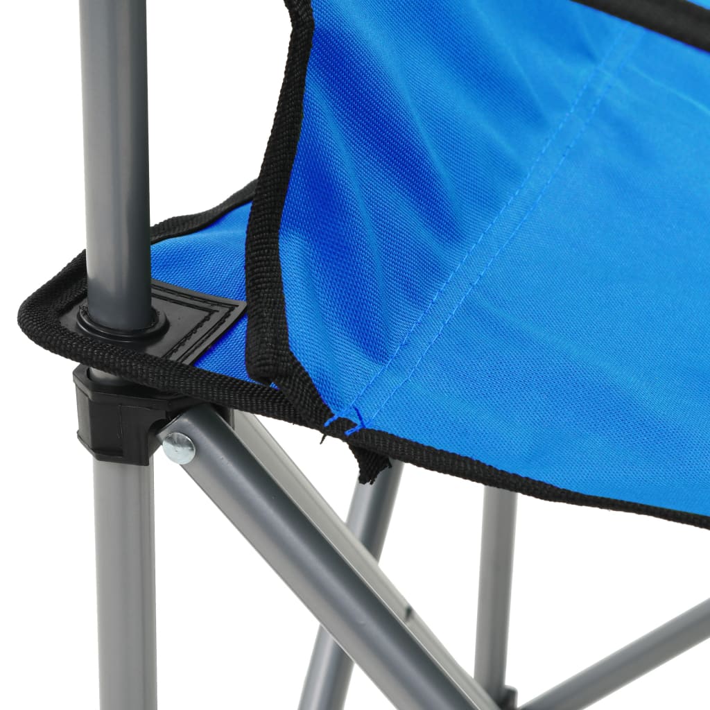 vidaXL matkalaua ja toolide komplekt, 3 tk, sinine
