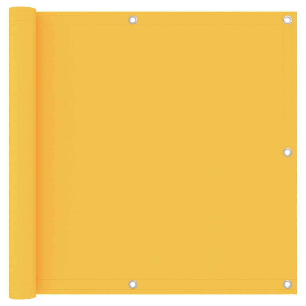 vidaXL rõdusirm, kollane, 90 x 600 cm, oxford-kangas