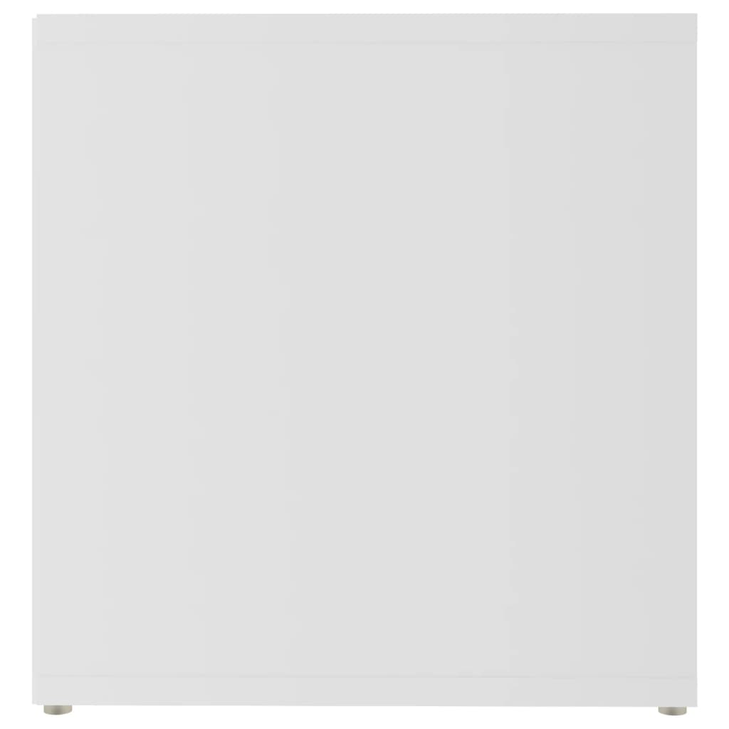 vidaXL telerikapp, valge, 72x35x36,5 cm, puitlaastplaat