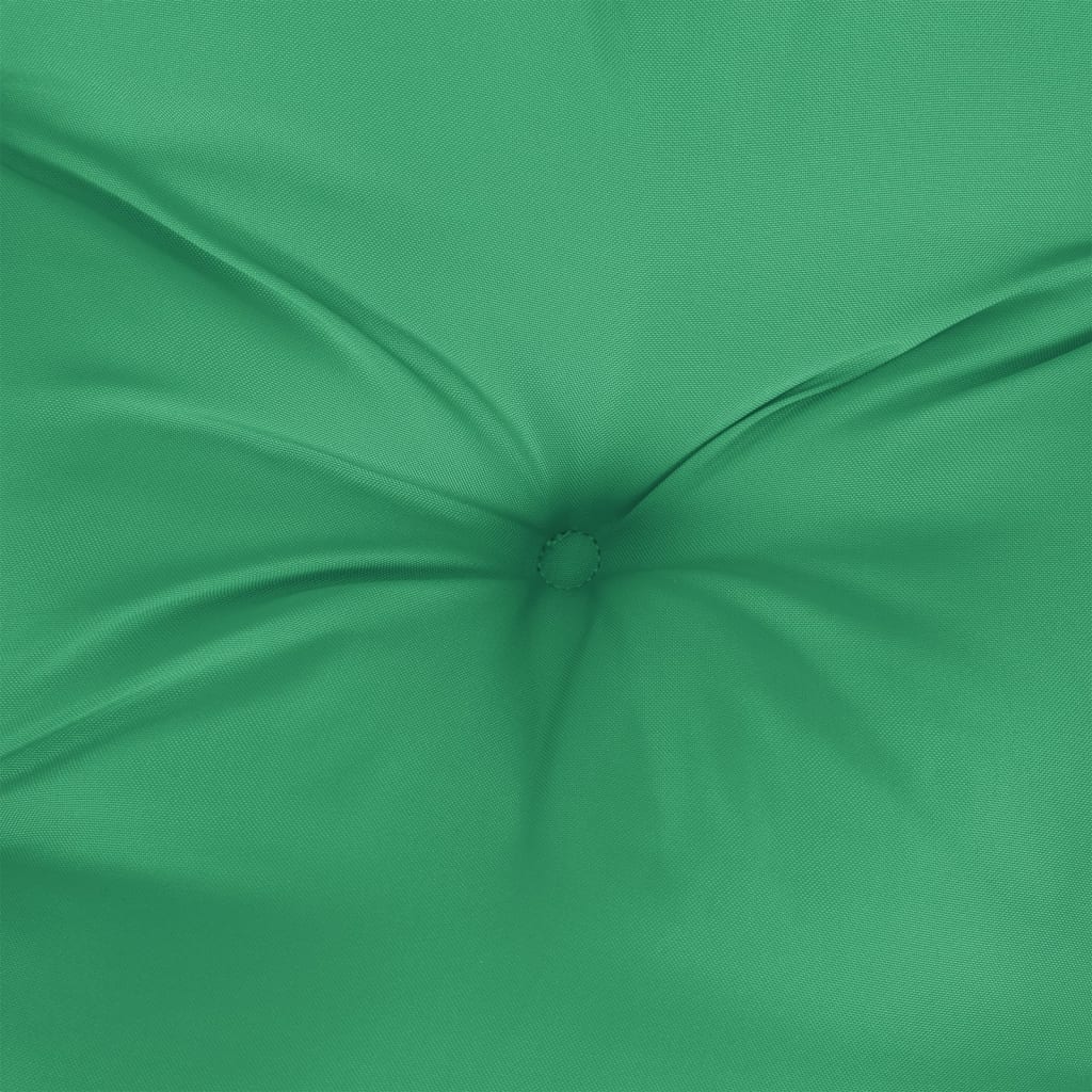 vidaXL kõrge seljatoega toolipadjad 4 tk, roheline 120x50x7 cm, kangas