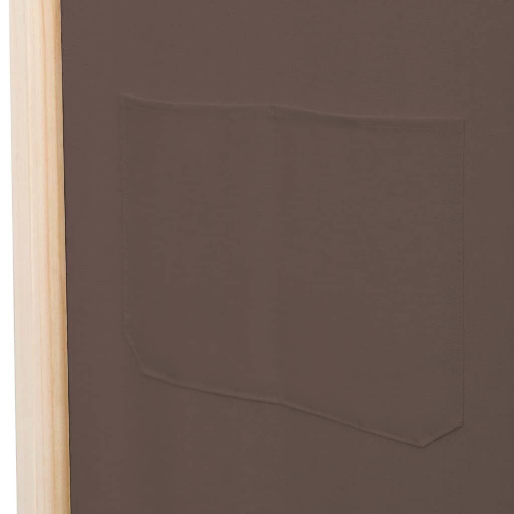 vidaXL 6 paneeliga sirm, pruun, 240 x 170 x 4 cm, kangas