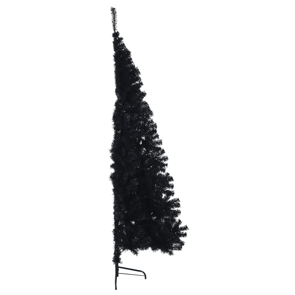 vidaXL poolik kunstkuusk alusega, must, 180 cm, PVC