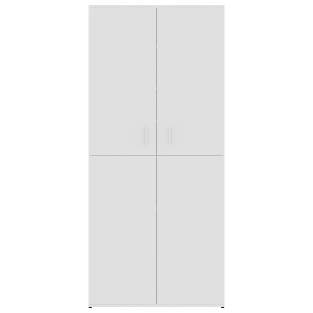 vidaXL kingakapp, valge, 80 x 39 x 178 cm puitlaastplaat
