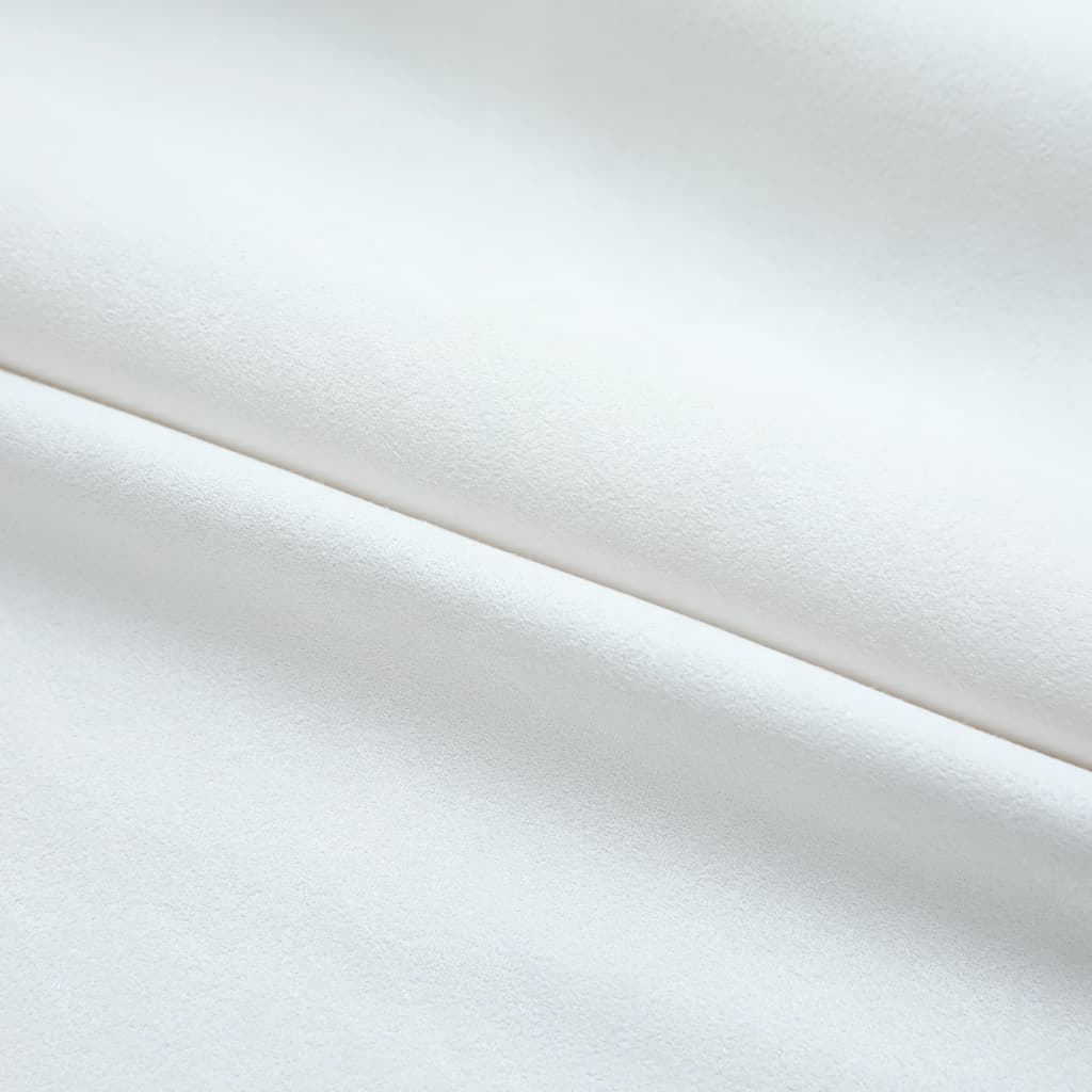 vidaXL pimendavad kardinad konksudega 2 tk, koltunud valge, 140x245 cm