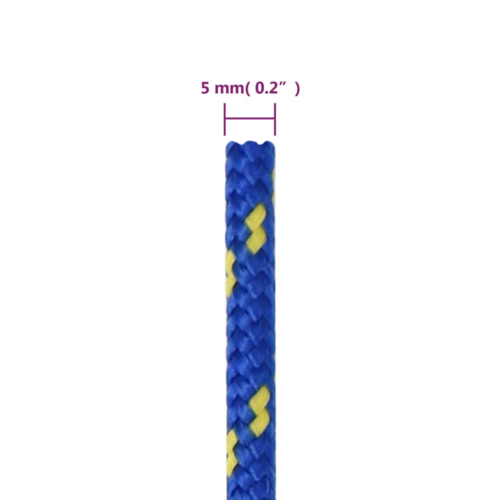 vidaXL paadiköis, sinine, 5 mm, 50 m, polüpropüleen