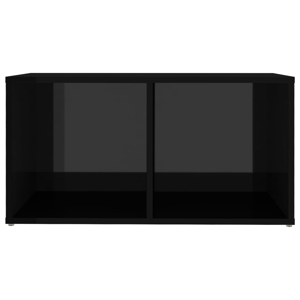vidaXL 6-osaline telerikappide komplekt, must, puitlaastplaat
