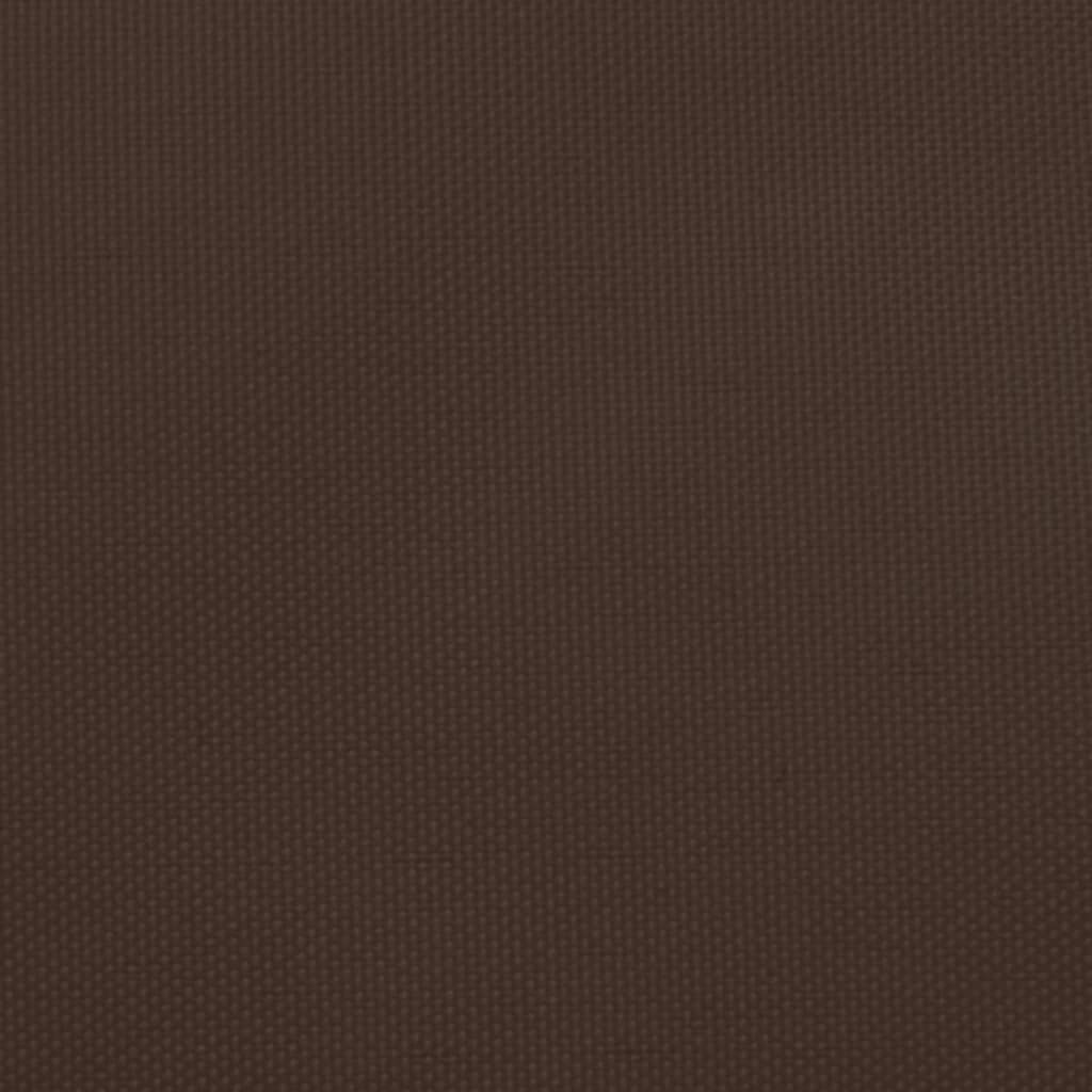 vidaXL oxford-kangast päikesepuri, kandiline, 7 x 7 m, pruun