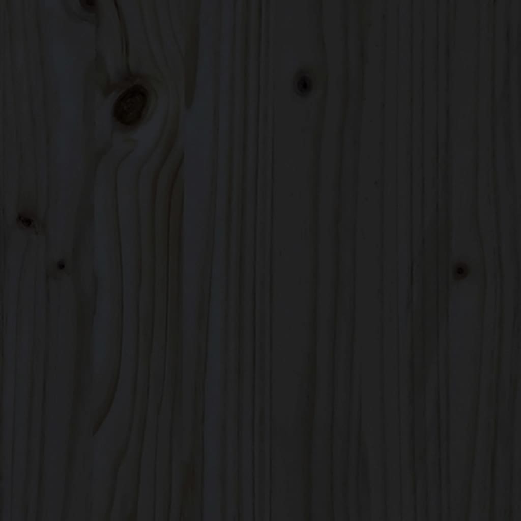vidaXL 7-osaline aiamööbli komplekt patjadega, must, täispuit