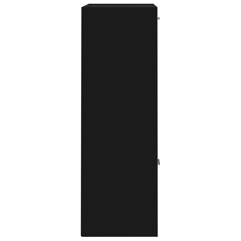 vidaXL hoiukapp, must, 60 x 29,5 x 90 cm, puitlaastplaat