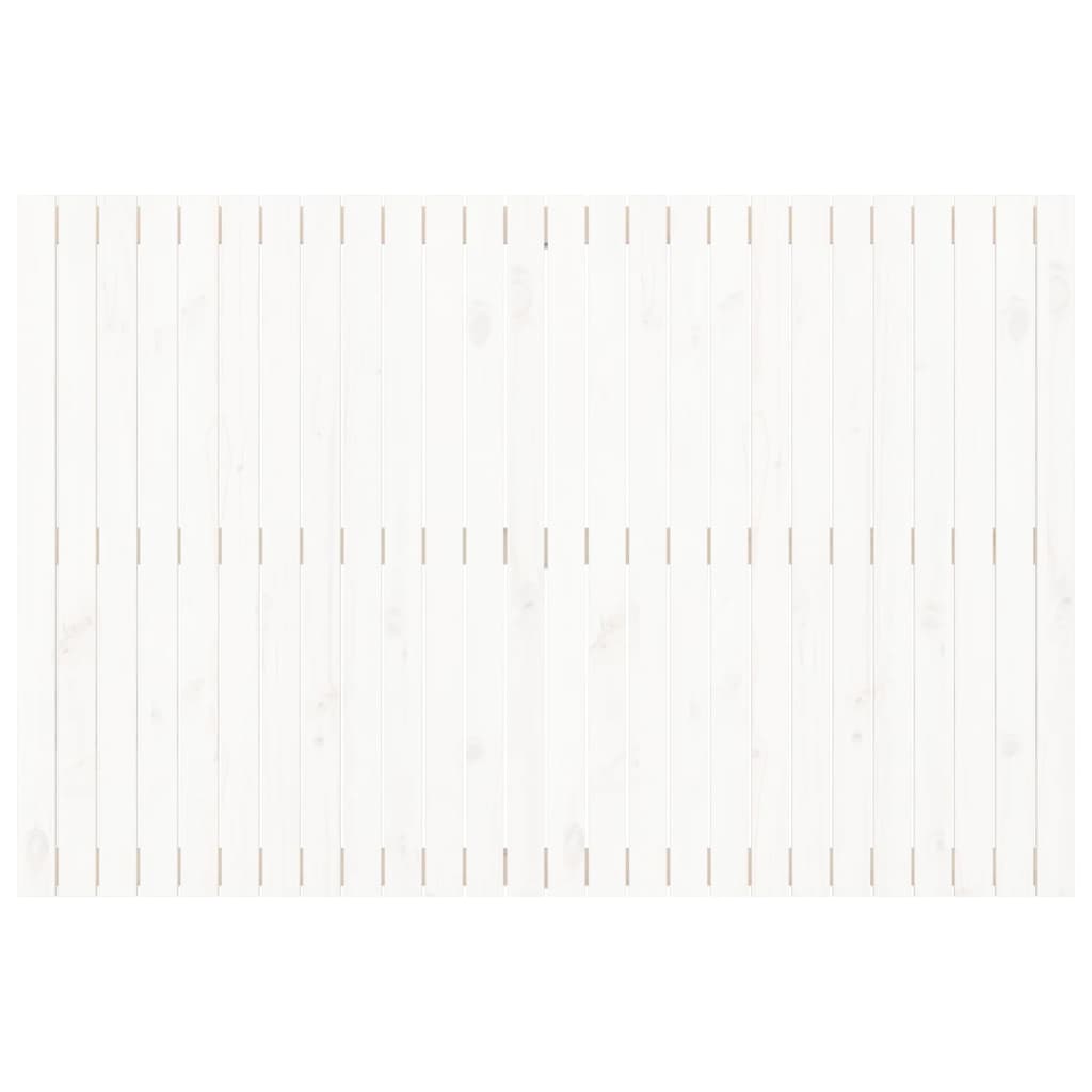 vidaXL seinale kinnitatav voodipeats, valge, 166x3x110 cm, männipuit