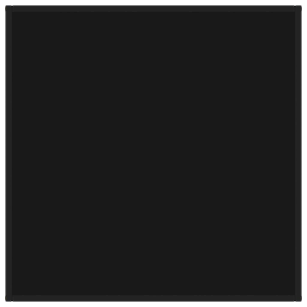 vidaXL kohvilaud, must, must klaas, 90 x 90 x 50 cm