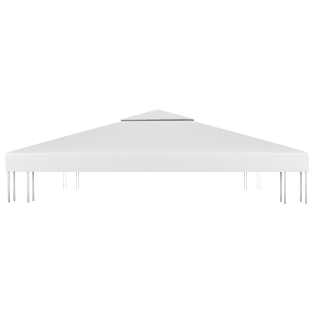 vidaXL kahekordne varjualuse katus 310 g/m² 4 x 3 m, valge