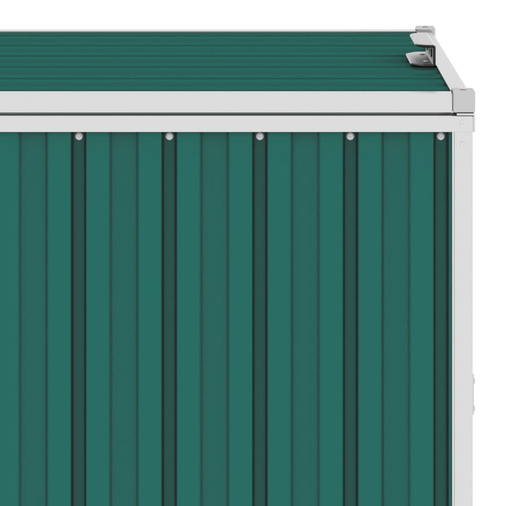 vidaXL prügikastikuur, roheline, 72 x 81 x 121 cm teras