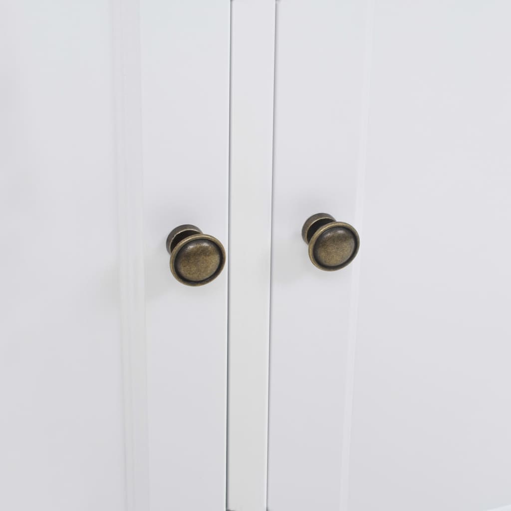 vidaXL puhvetkapp 3 uksega, MDF ja männipuit, 105 x 35 x 77,5 cm