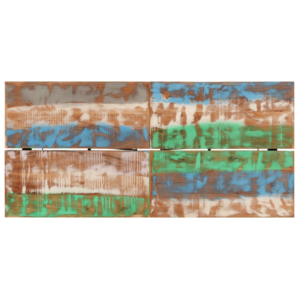 vidaXL baarilaud, 150 x 70 x 107 cm, taastatud puit ja raud