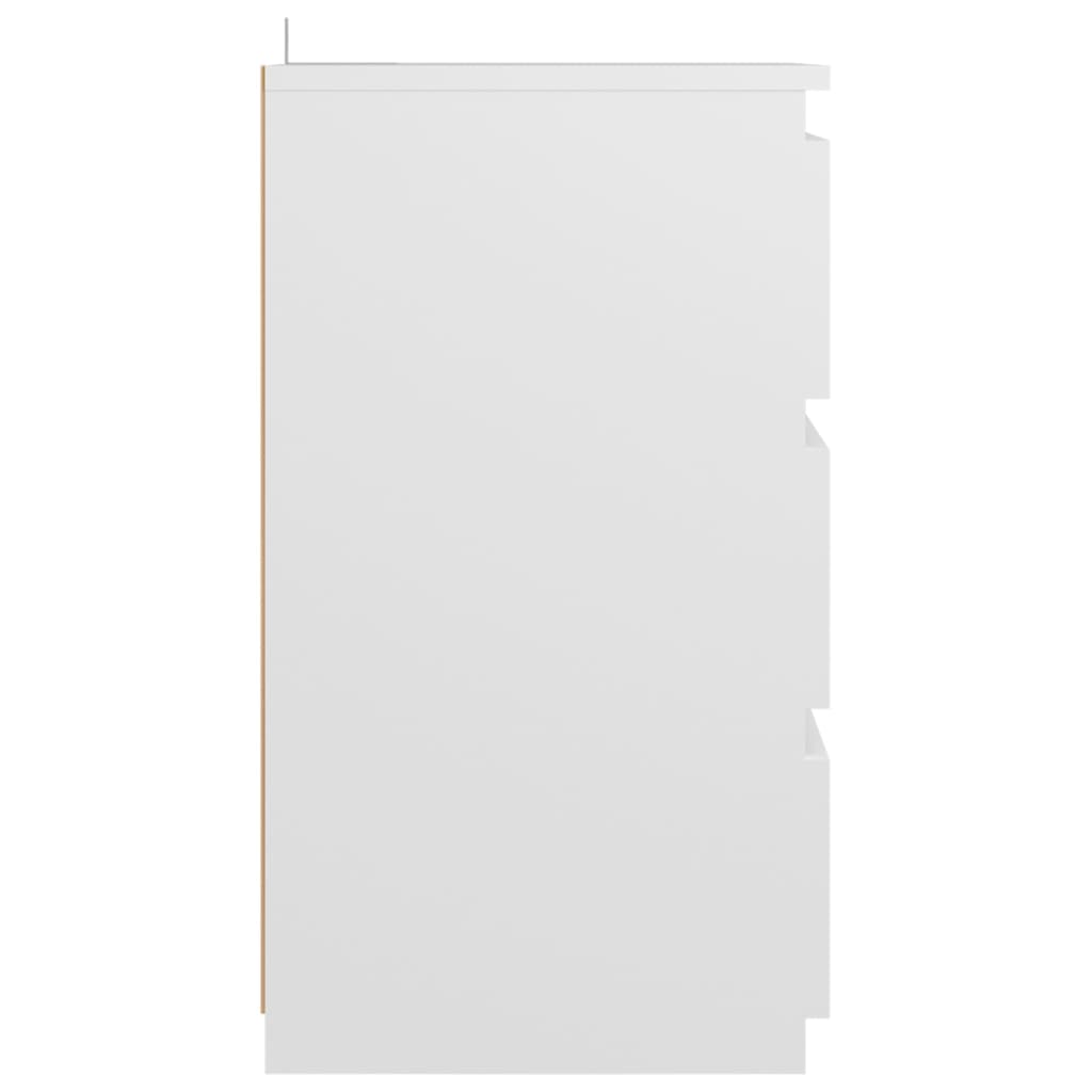 vidaXL öökapp, valge, 40 x 35 x 62,5 cm, puitlaastplaat