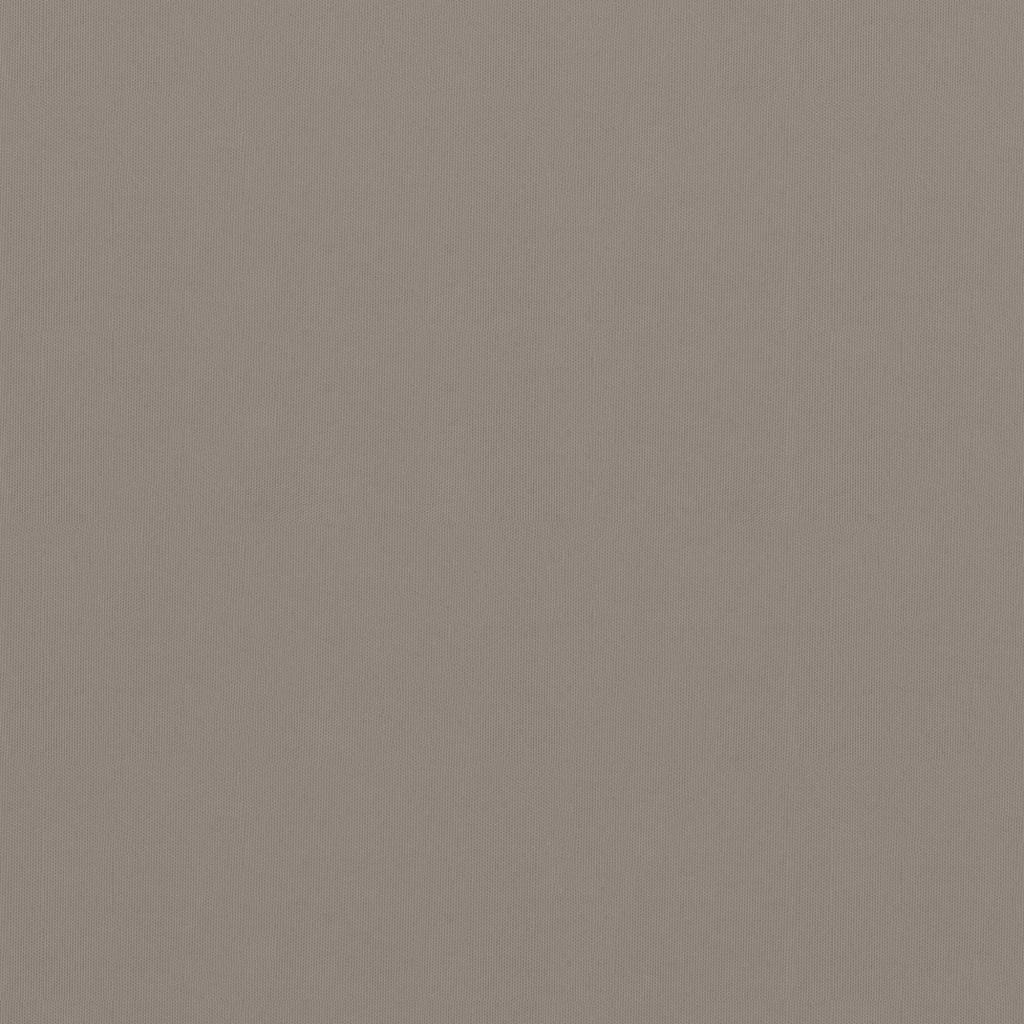 vidaXL rõdusirm, pruunikashall, 120 x 600 cm, oxford-kangas