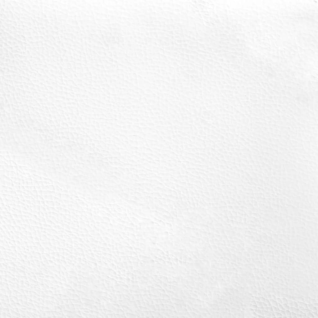 vidaXL voodiraam peatsiga, valge ja must, 90 x 200 cm, kunstnahk
