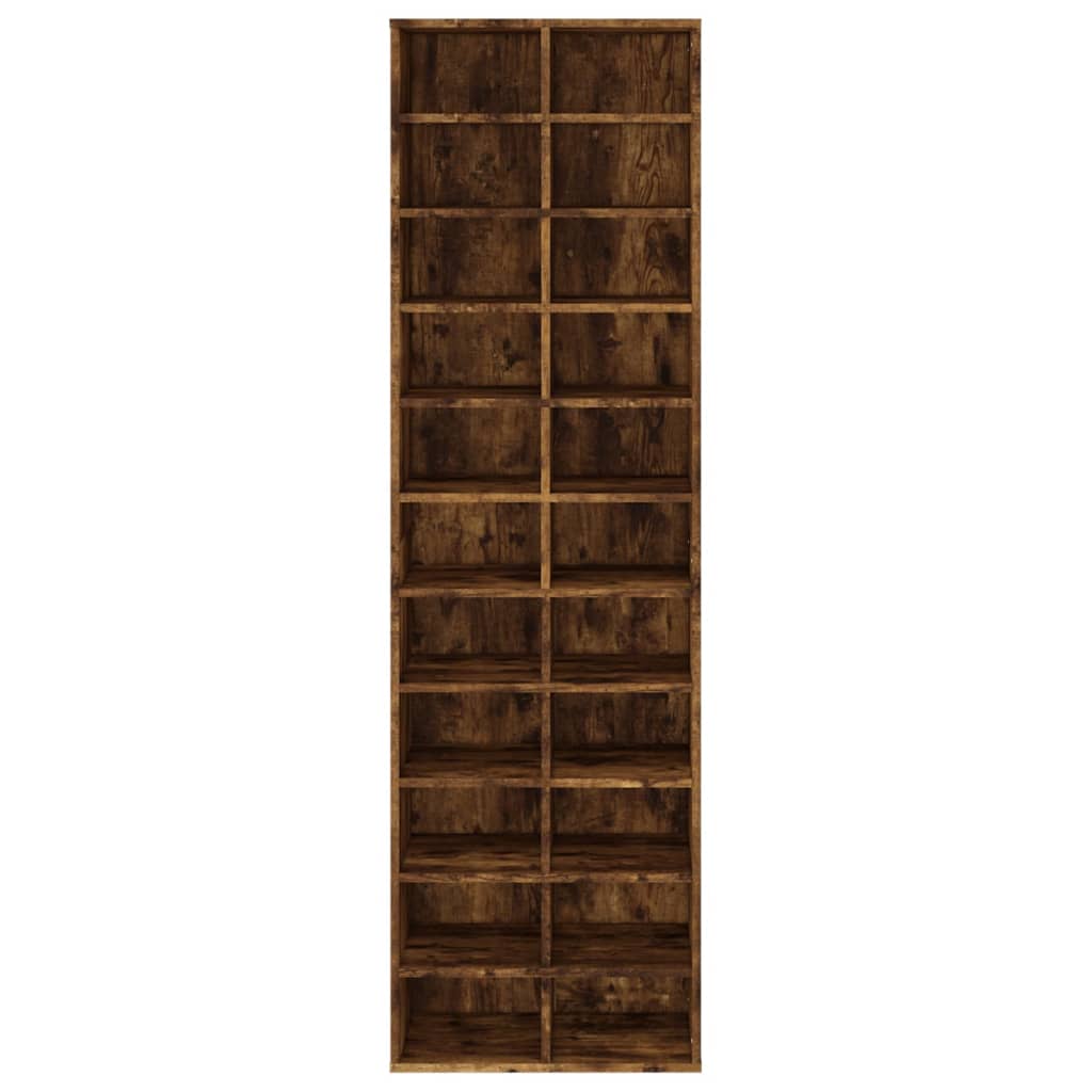 vidaXL raamatukapp, suitsutatud tamm, 54 x 34 x 183 cm, tehispuit