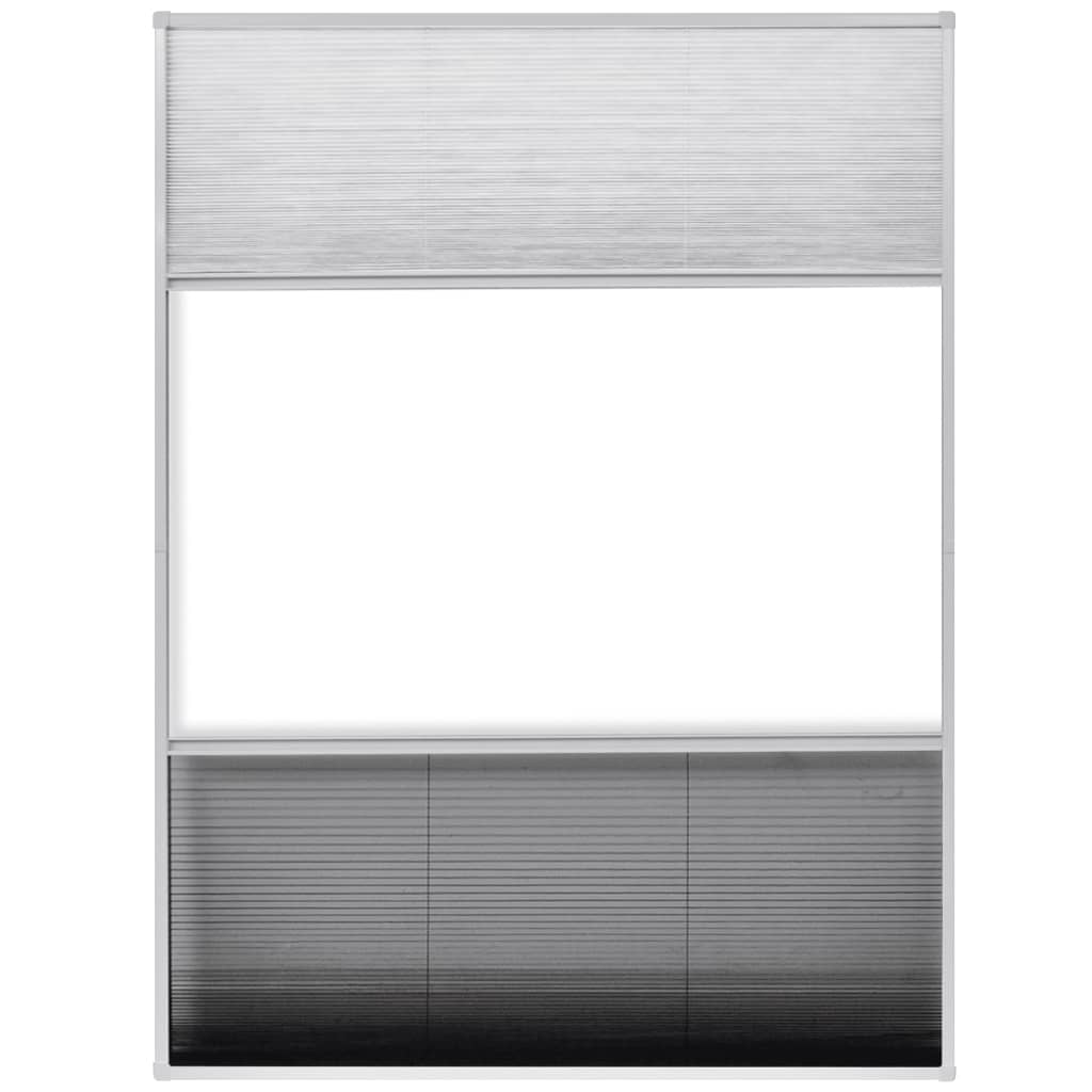 vidaXL plisseeritud putukavõrk aknale, alumiinium, 60 x 80 cm, rulooga