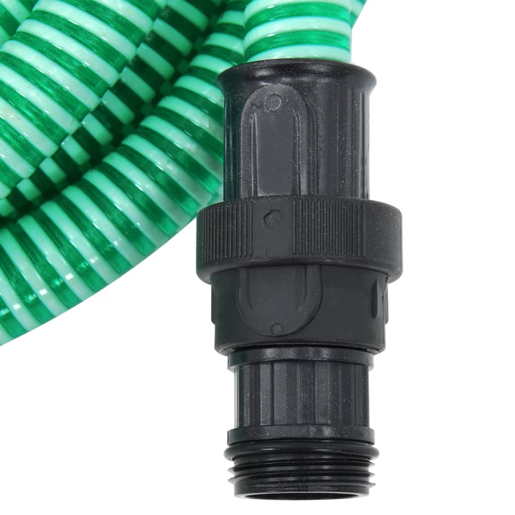 vidaXL imivoolik PVC ühendustega, roheline 1,1" 4 m PVC