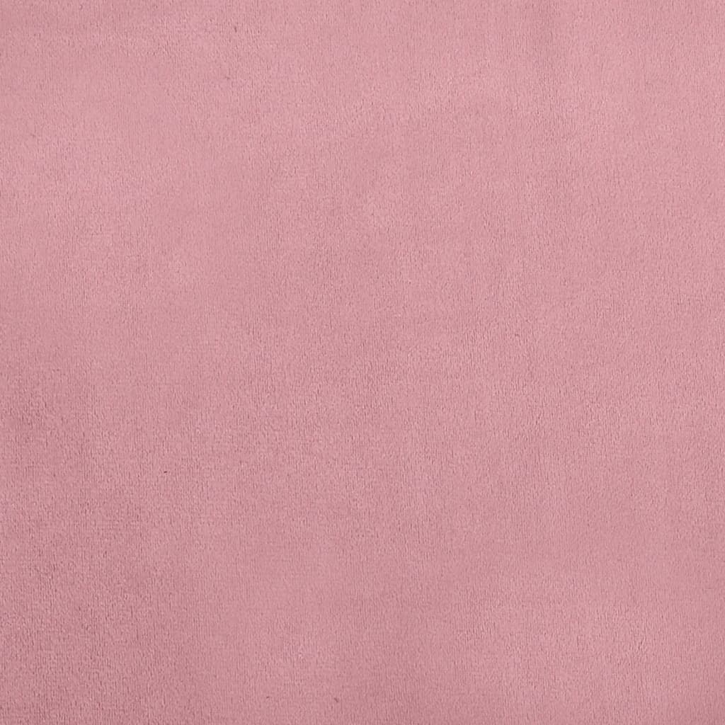 vidaXL lastediivan, roosa, 70x45x26,5 cm, samet