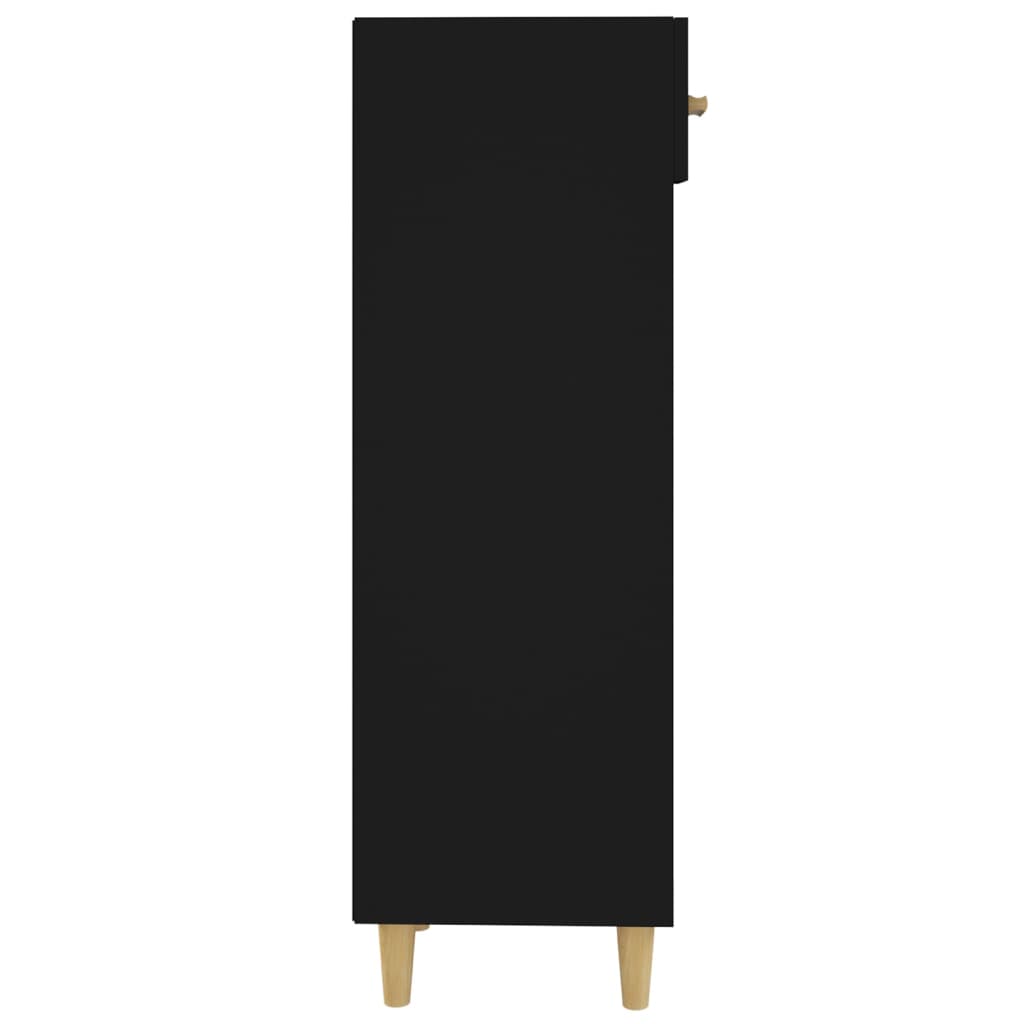 vidaXL jalatsikapp, must, 30 x 35 x 105 cm, tehispuit