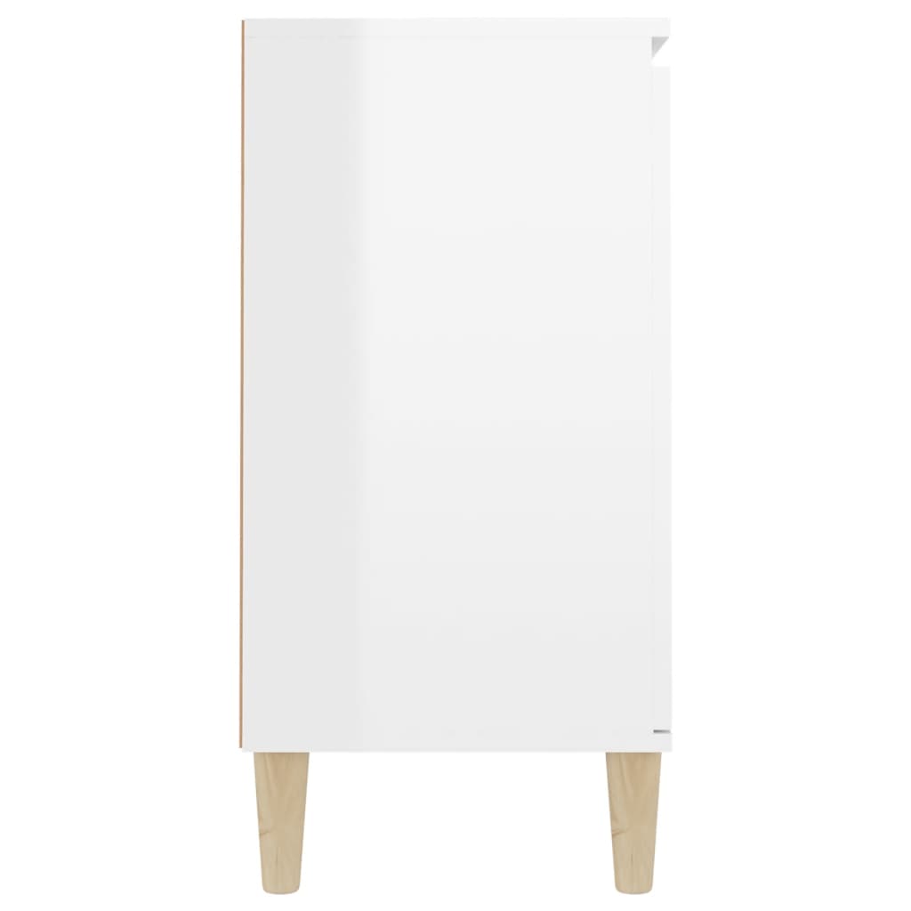 vidaXL puhvetkapp kõrgläikega valge 103,5x35x70 cm, puitlaastplaat