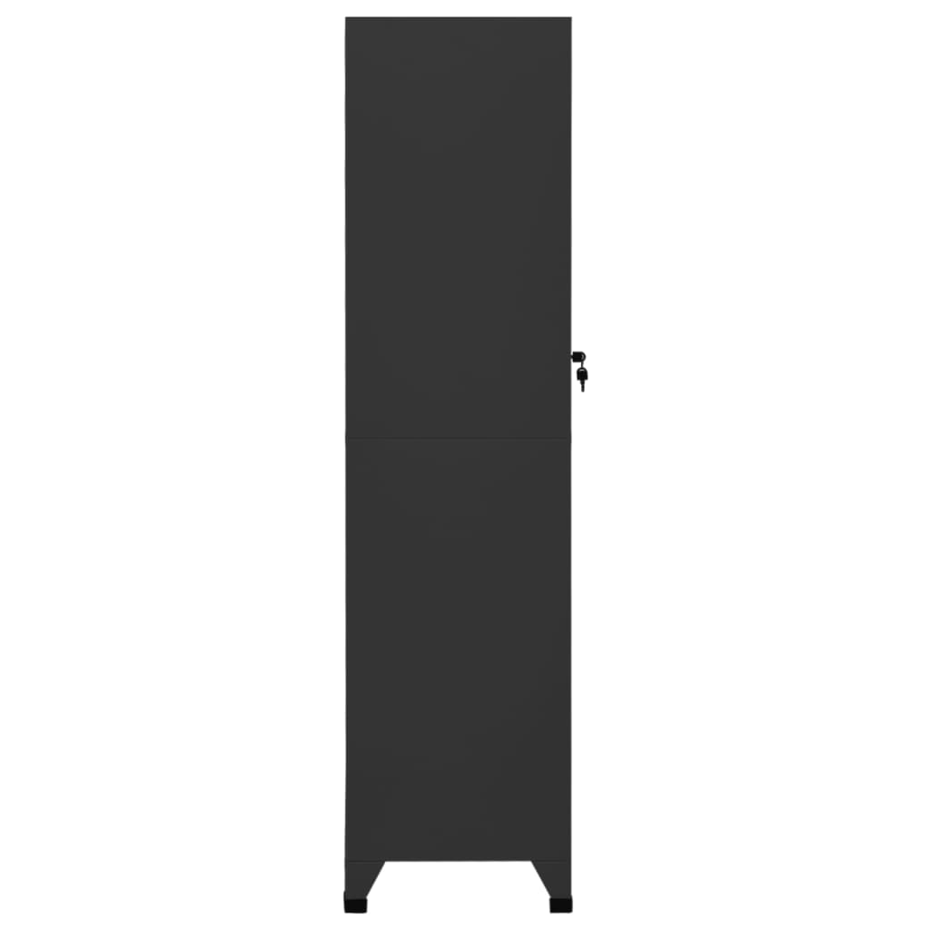 vidaXL lukustatav hoiukapp, antratsiithall, 38 x 45 x 180 cm, teras