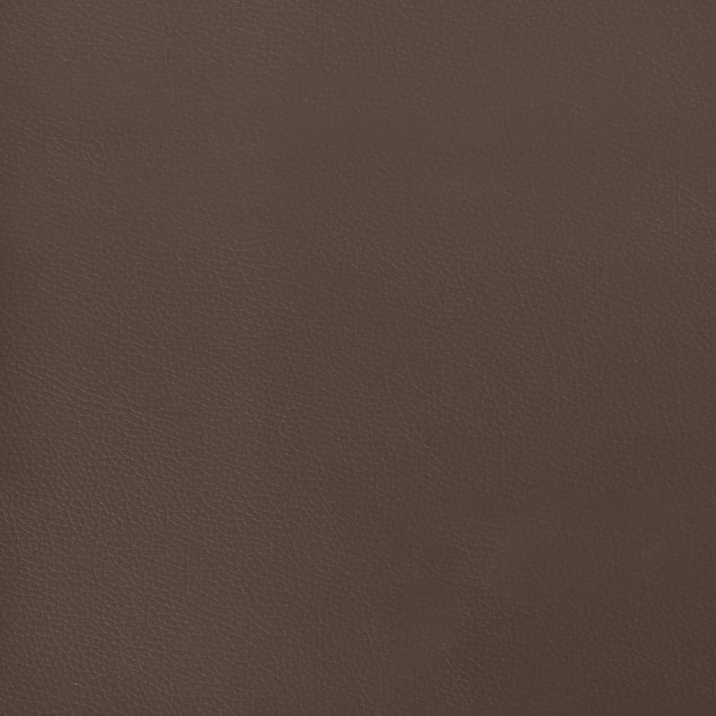 vidaXL voodipeats servadega, pruun, 83x23x78/88 cm, kunstnahk
