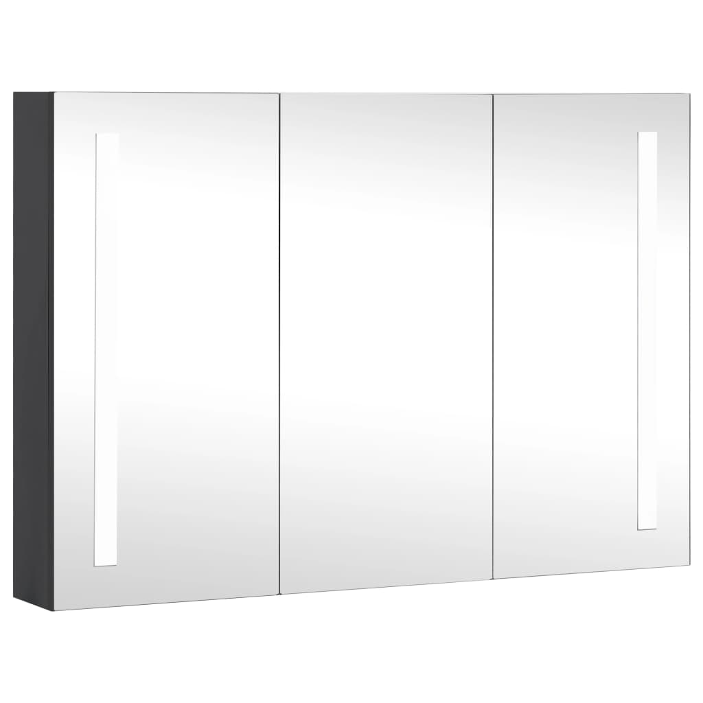 vidaXL LEDiga vannitoa peegelkapp, 89 x 14 x 62 cm