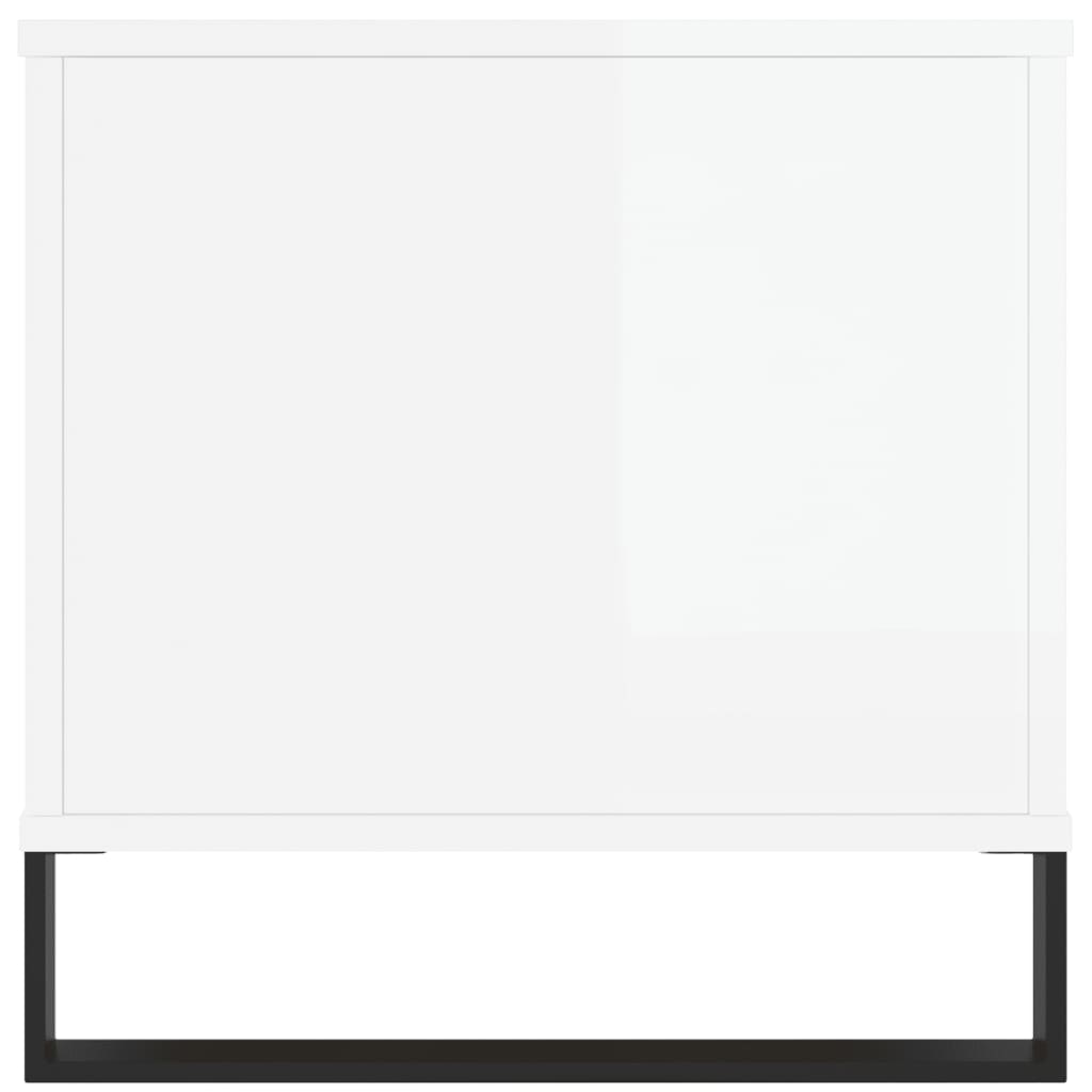 vidaXL kohvilaud, kõrgläikega valge, 90 x 44,5 x 45 cm, tehispuit