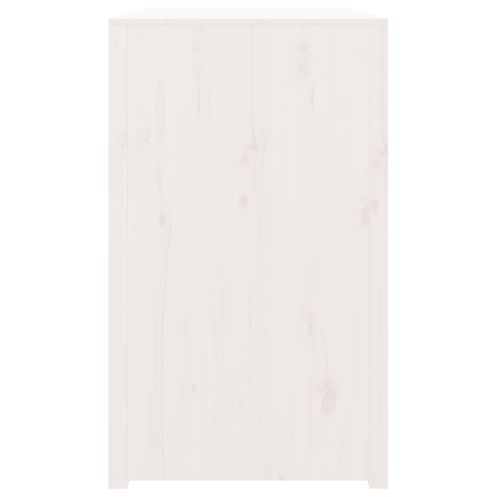 vidaXL õue köögikapp, valge, 106 x 55 x 92 cm, männipuit