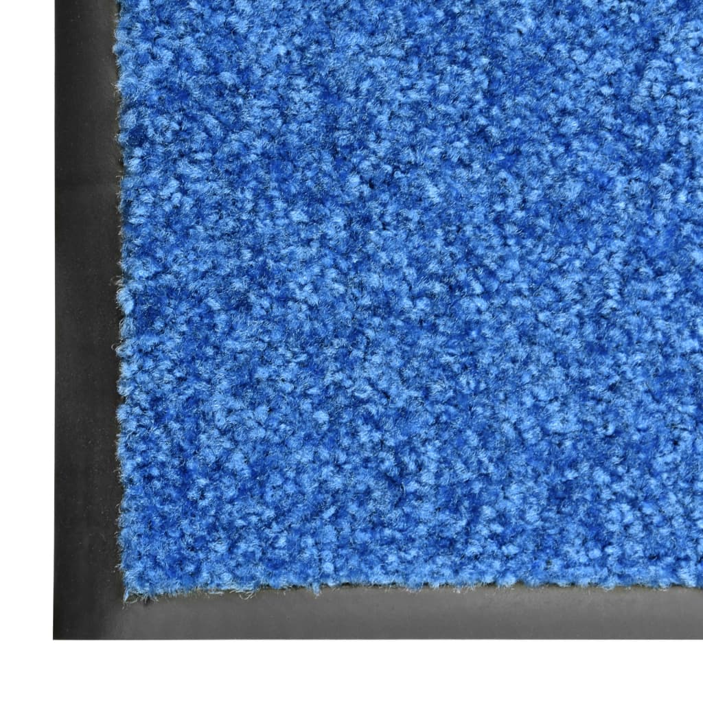 vidaXL uksematt pestav, sinine, 40 x 60 cm