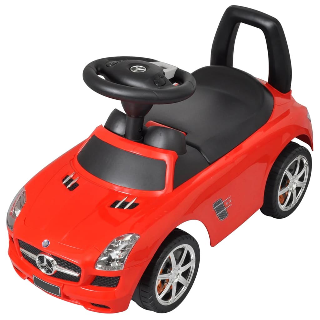 Mercedes Benz lükatav laste mänguauto punane
