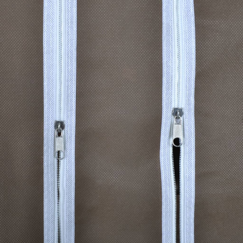vidaXL kangast kapp sektsioonide ja torudega 45 x 150 x 176 cm, pruun