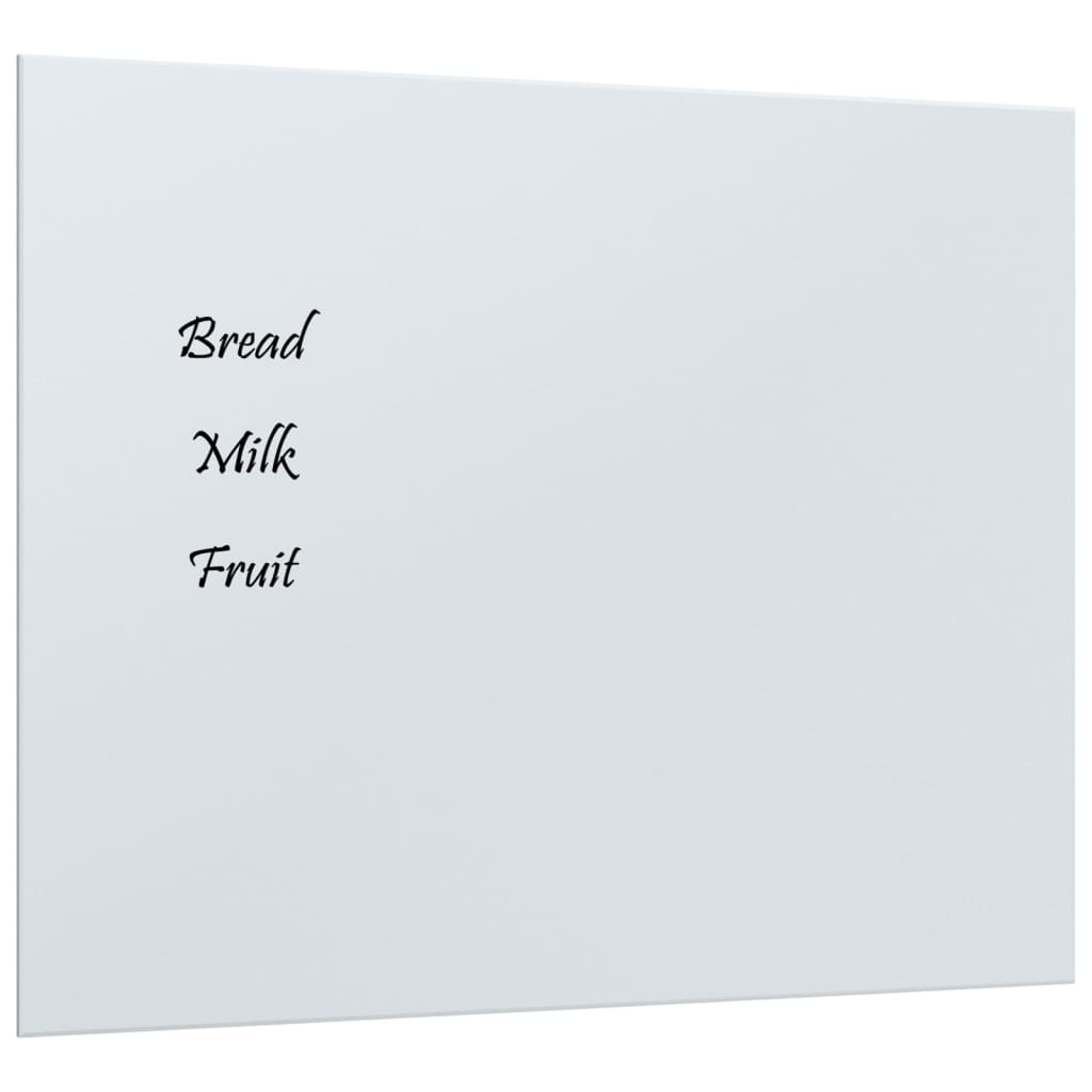 vidaXL seinakinnitusega magnettahvel, valge , 50 x 40 cm, klaas