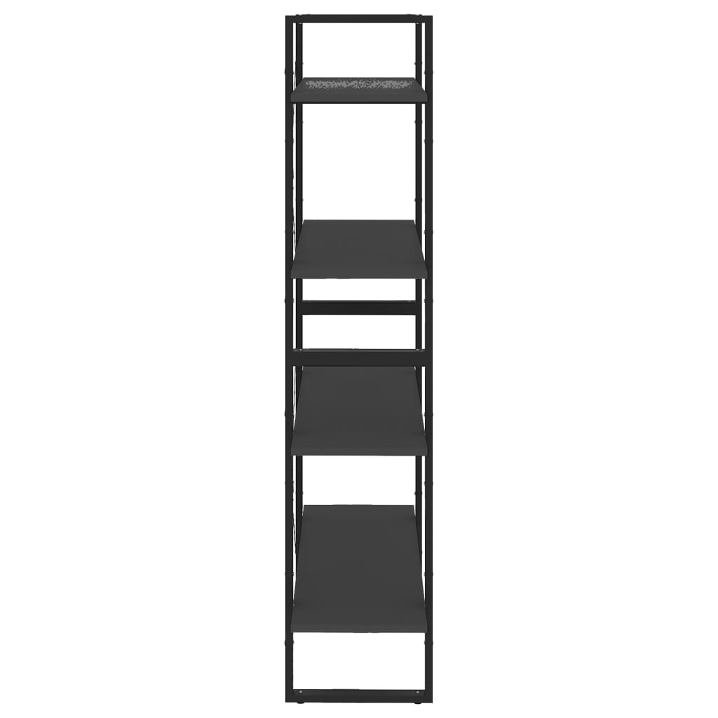 vidaXL 4-korruseline raamaturiiul, hall, 80x30x140 cm, puitlaastplaat
